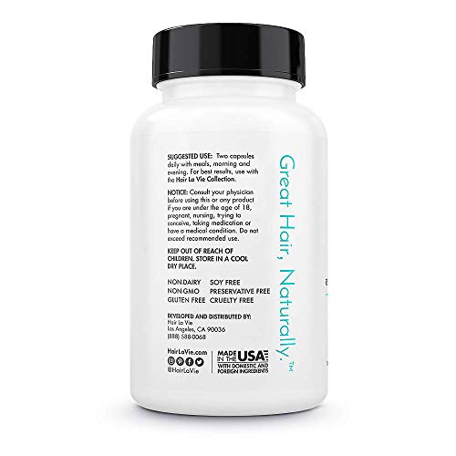 Hair La Vie Revitalizing Blend Hair Vitamins with Biotin, Collagen and Saw Palmetto for Fast Hair Growth for Women and Men - Image 5
