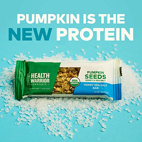 Health Warrior Organic Pumpkin Seed Protein Bars, Variety Pack, 8g Plant Protein, Gluten Free, Certified Organic, 12 Count - Image 3